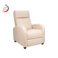 JKY Furniture Single Modern Padded Seat PU Leather Seat Club Recliner Chair